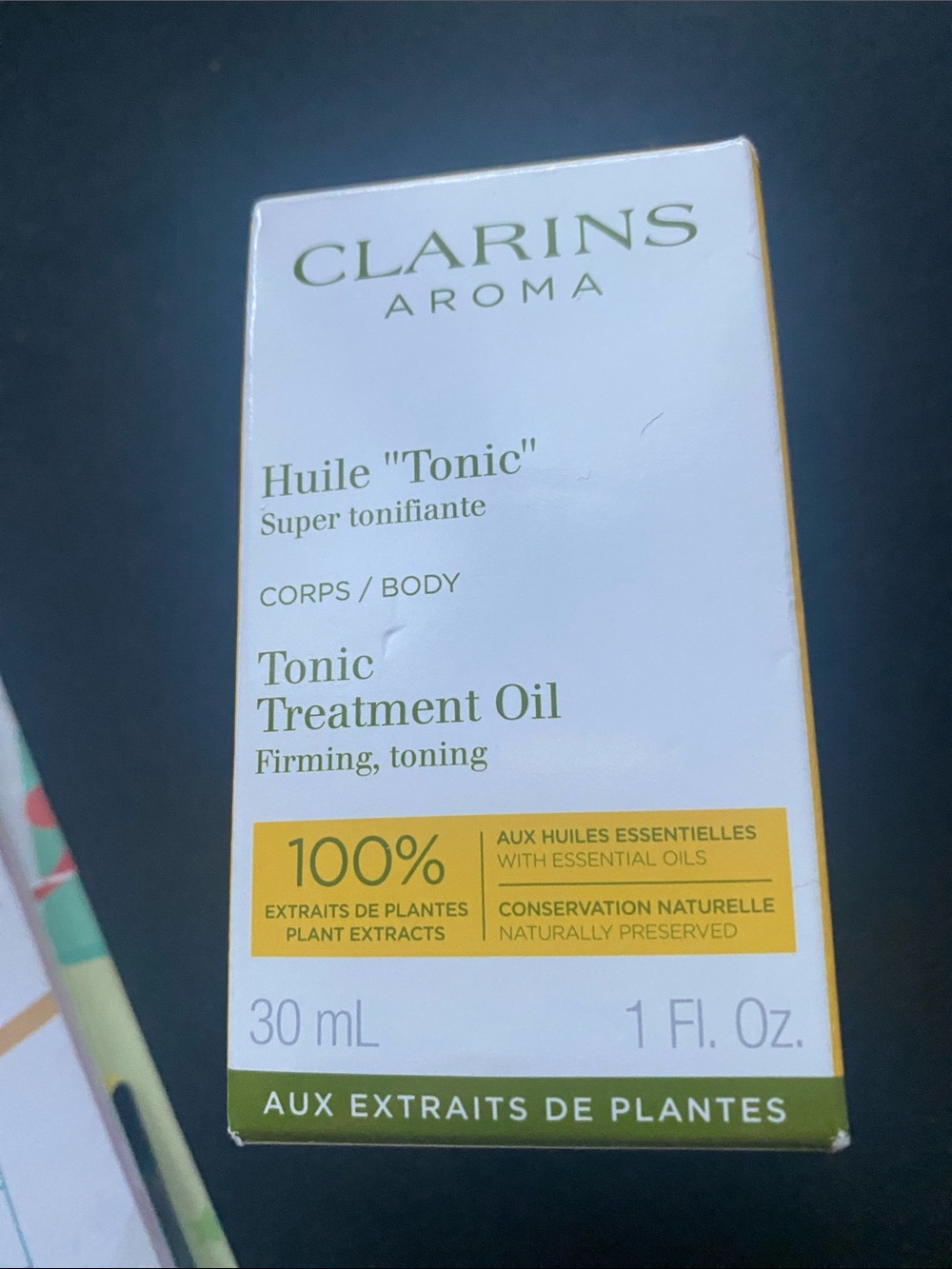 Clarins Tonic Treatment Oil - White, Yellow, Green